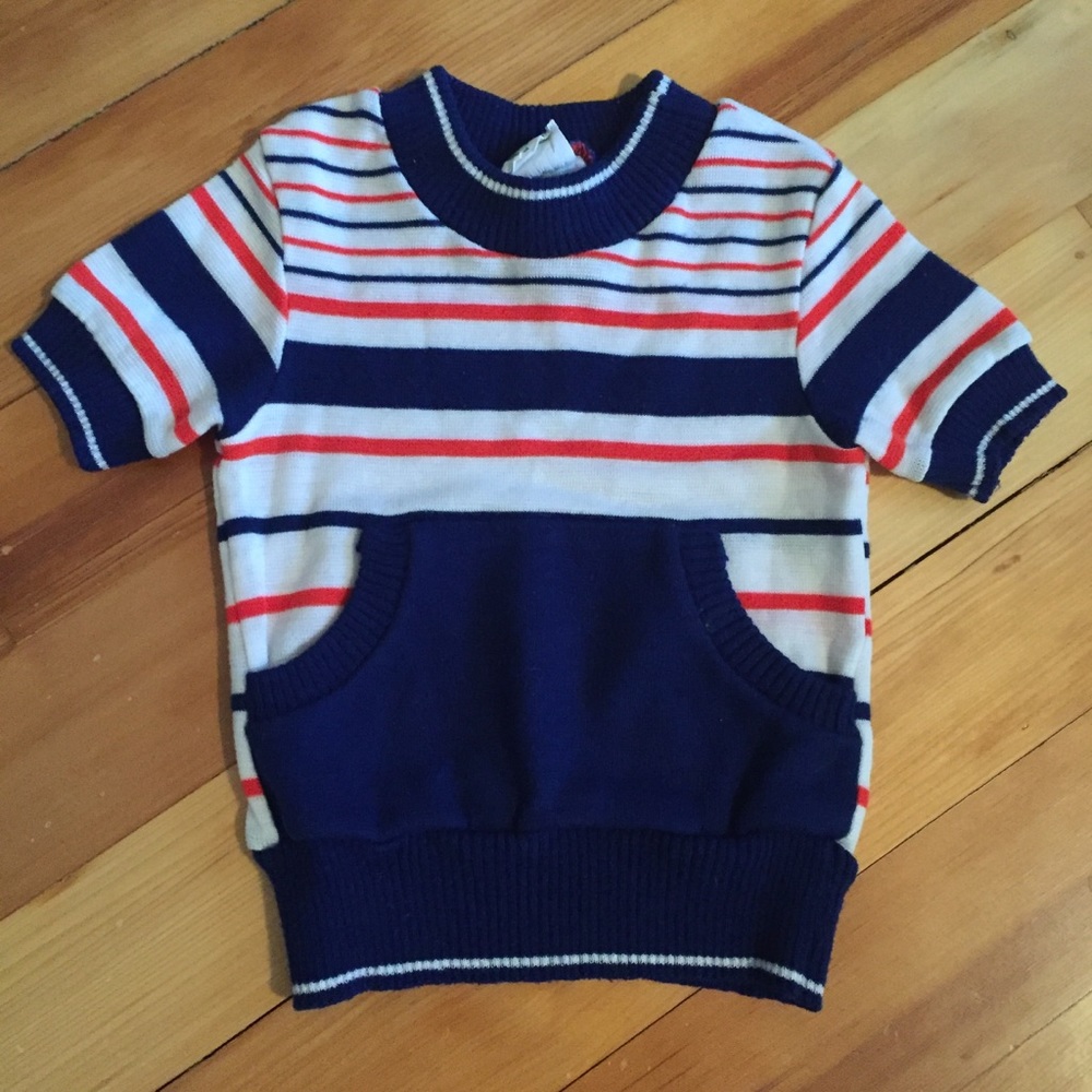 Vintage kids short sleeve sweater